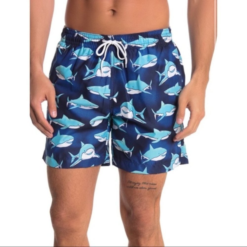 NEW Trunks Surf & Swim Sano Shark Board Shorts